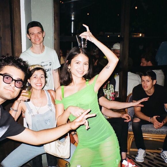 DANIELLE GUIZIO Lynx Dress in True Green size xs - Picture 6 of 12